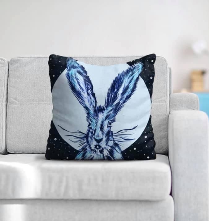 Little Moon Hare Cushion