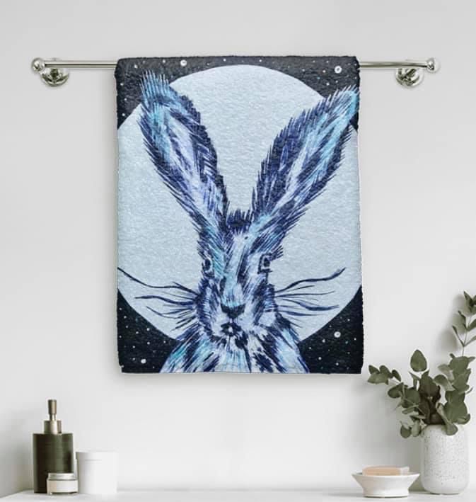 Little Moon Hare Towel
