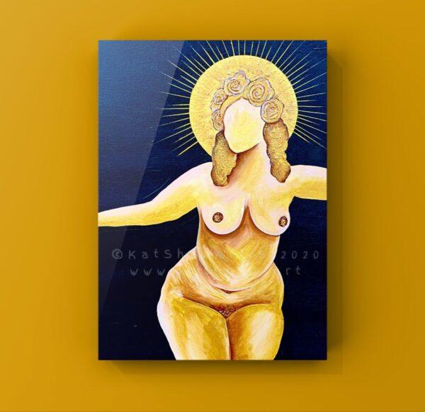 Goddess of sacred sexuality A6 postcard