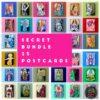 Secret bundle of 25 postcards