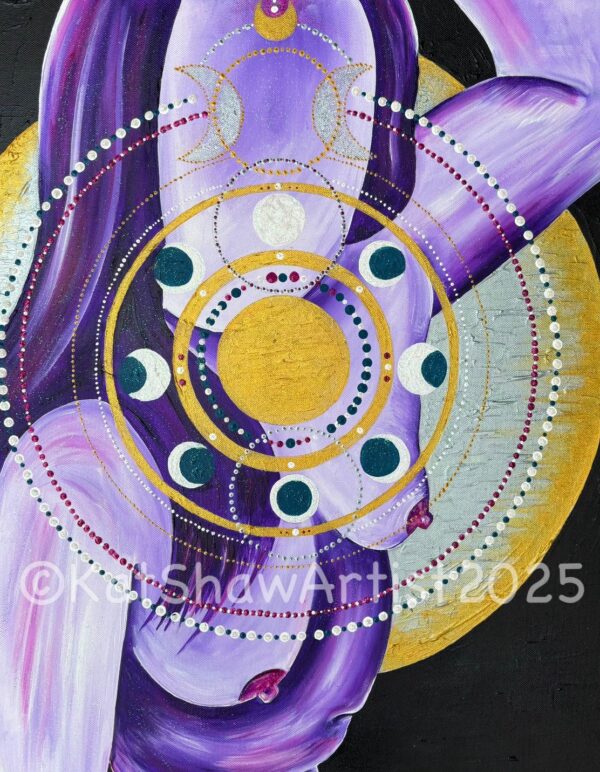 Mayari A6 postcardGorgeous Mayari, glorious moon goddess from Philippine mythology, goddess of beauty and bringer of the light - Image 2