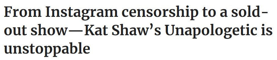 Grom Instagram Censorship to a Sold-Out Show
