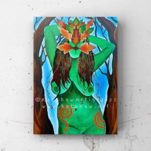 The Green Lady A4 print