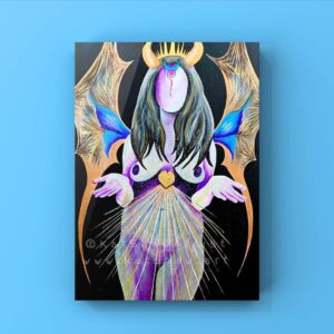 The Dark Lady a4 print