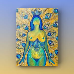 Peacock Goddess A4 print