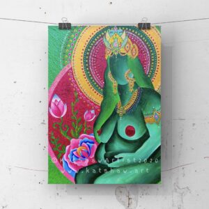 Green Tara A4 print