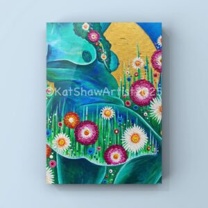 Cavorting A6 postcard